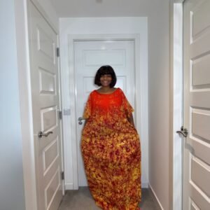 Maya Adire Gown
